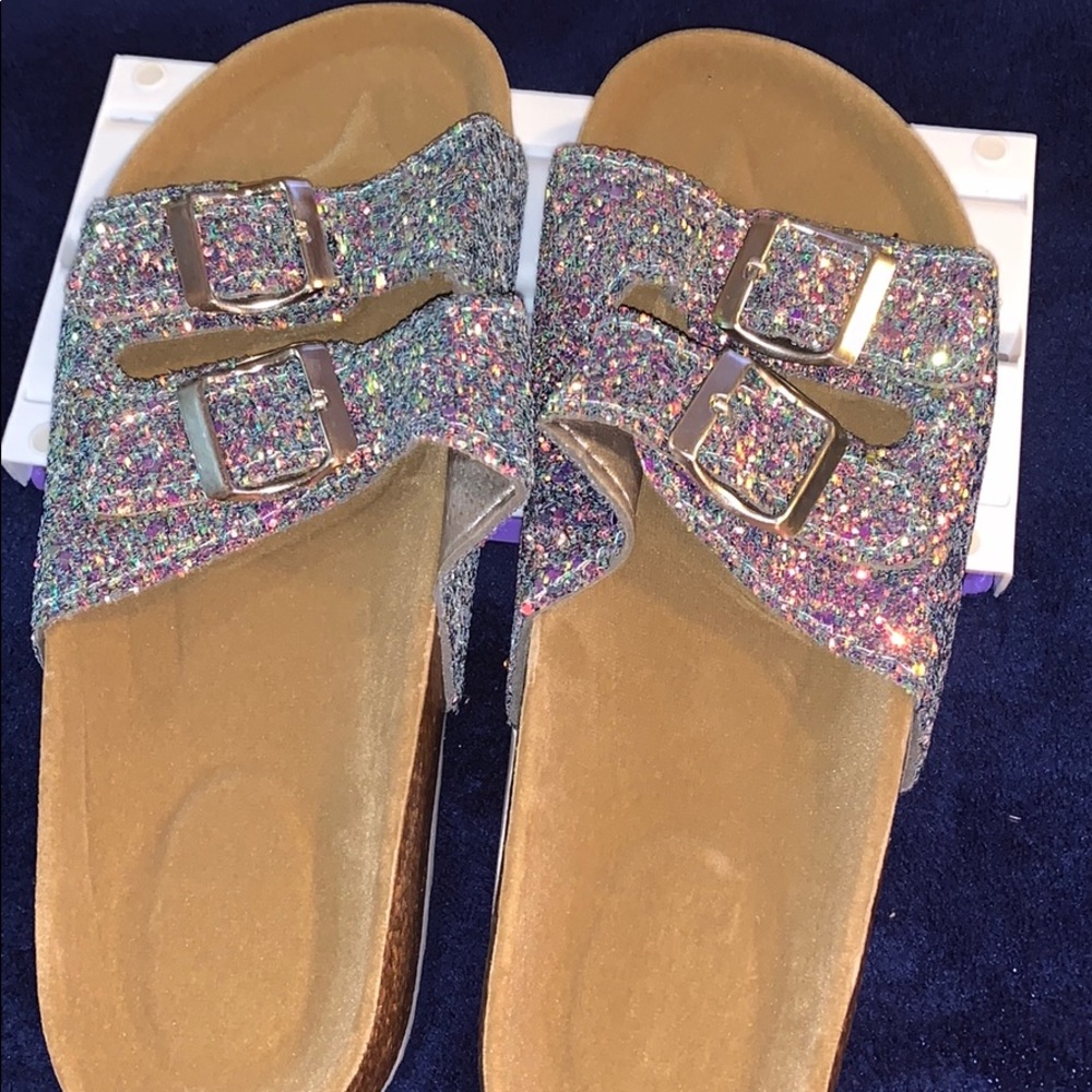 Beautiful glittery sandals